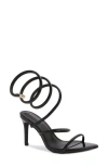 Berness Ankle Wrap Sandal In Black