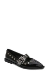 Berness Astra Grommet Mary Jane Flat In Black