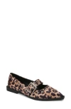 Berness Astra Grommet Mary Jane Flat In Leopard