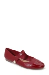 Berness Betsy Mary Jane Flat In Red