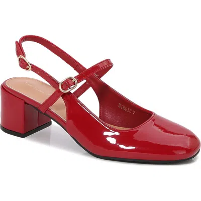 Berness Birdie Slingback Pump In Red