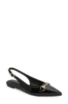 Berness Bit Slingback Flat In Black