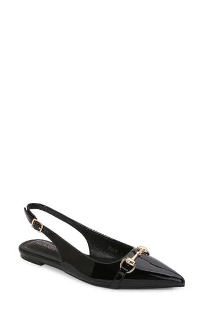 Berness Bit Slingback Flat In Black