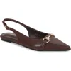 Berness Bit Slingback Flat In Brown