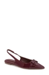 Berness Bit Slingback Flat In Burgundy