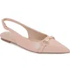 Berness Bit Slingback Flat In Pink