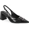 Berness Block Heel Slingback Pump In Black