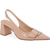 Berness Block Heel Slingback Pump In Neutral