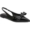 Berness Bow Slingback Flat In Black