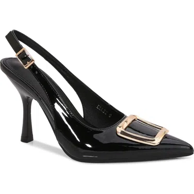 Berness Buckle Slingback Stiletto Pump In Black