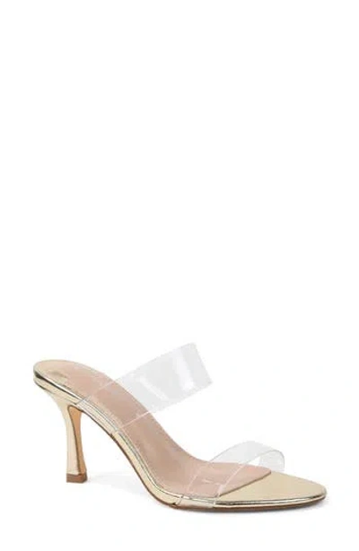 Berness Calia Vinyl Slide Sandal In Gold