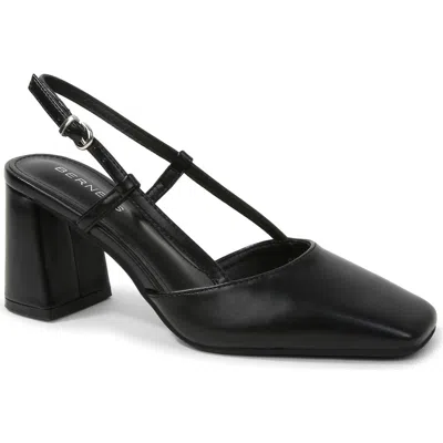 Berness Calla Faux Leather Slingback Pump In Black
