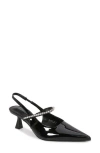 Berness Camille Rhinestone Pointed Toe Slingback Pump In Black