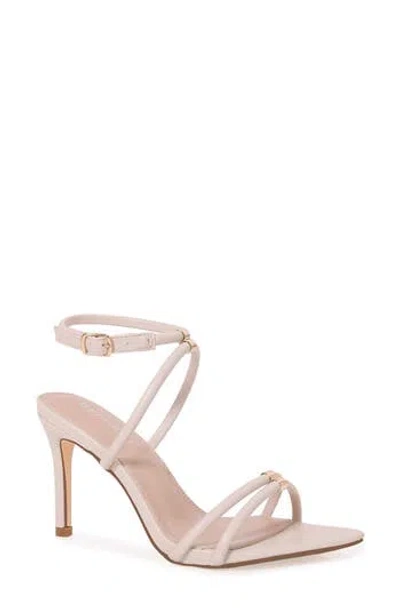 Berness Candelaria Ankle Wrap Sandal In Neutral
