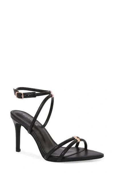 Berness Candelaria Ankle Wrap Sandal In Black