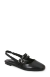 Berness Carly Strappy Slingback Flat In Black