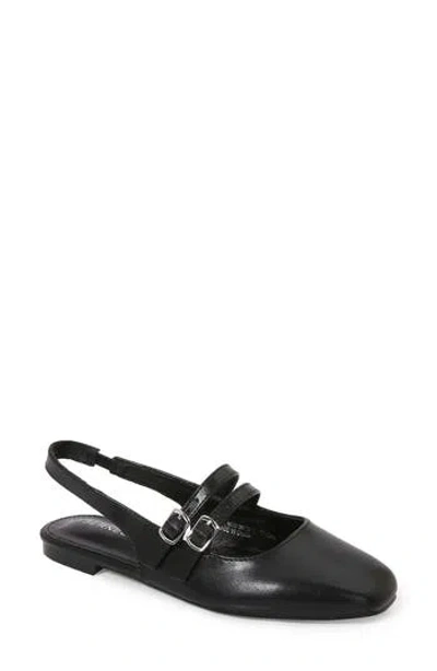 Berness Carly Strappy Slingback Flat In Black