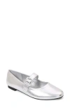 Berness Carmen Mary Jane Flat In Silver