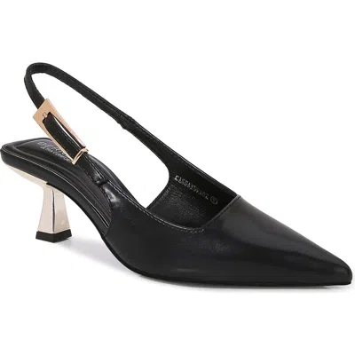 Berness Cassandra Kitten Heel Slingback Pump In Black
