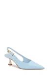 Berness Cassandra Pointed Toe Slingback Pump In Blue