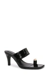 Berness Catha Toe Loop Sandal In Black