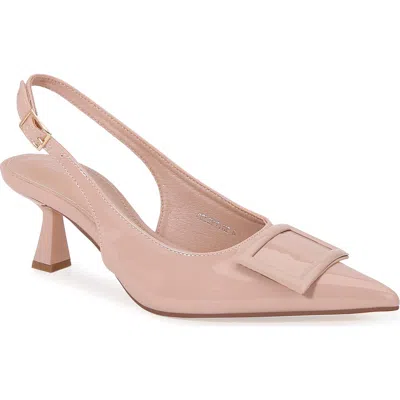 Berness Celestine Pointed Toe Slingback Pump In Neutral
