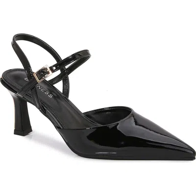 Berness Celine Ankle Strap Pump In Black