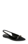 Berness Chantal Pointed Toe Slingback Flat In Multi