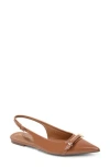 Berness Chantal Pointed Toe Slingback Flat In Multi