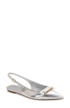 Berness Chantal Pointed Toe Slingback Flat In Yellow