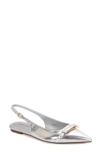 Berness Chantal Pointed Toe Slingback Flat In Yellow