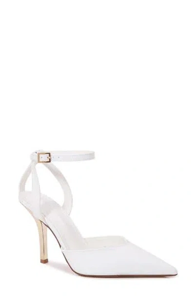 Berness Clarissa Faux Leather D'orsay Pump (women) In White