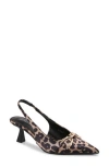 Berness Coco Slingback Pump In Leopard