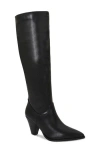 Berness Cone Heel Knee High Boot In Black