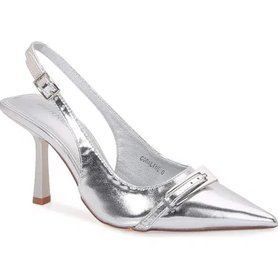 Berness Coraline Pointed Toe Slingback Pump In Gray