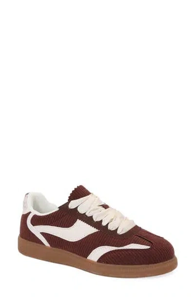 Berness Corduroy Lace Up Sneaker In Brown