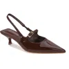 Berness Corrie Kitten Heel Slingback Pump In Burgundy