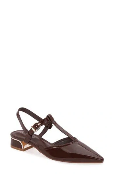 Berness Cristian T-strap Pump In Brown