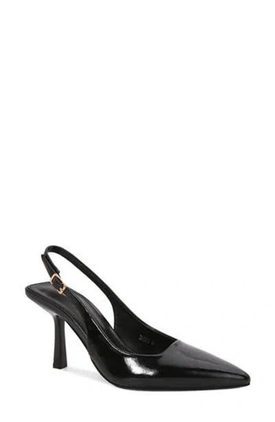 Berness Dora Faux Leather Slingback Pump In Black