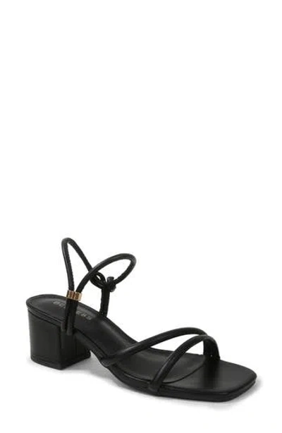 Berness Elayna Strappy Cube Heel Sandal In Black
