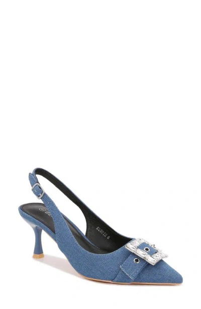 Berness Elodie Slingback Pump In Denim