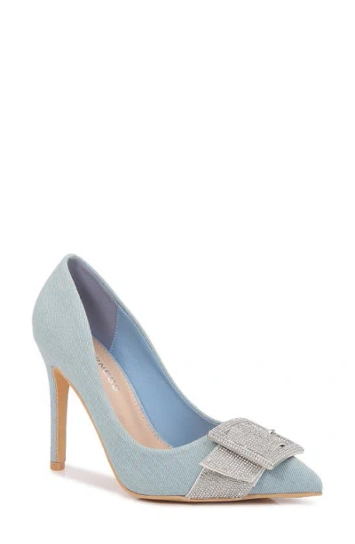 Berness Emery Rhinestone Pump In Denim