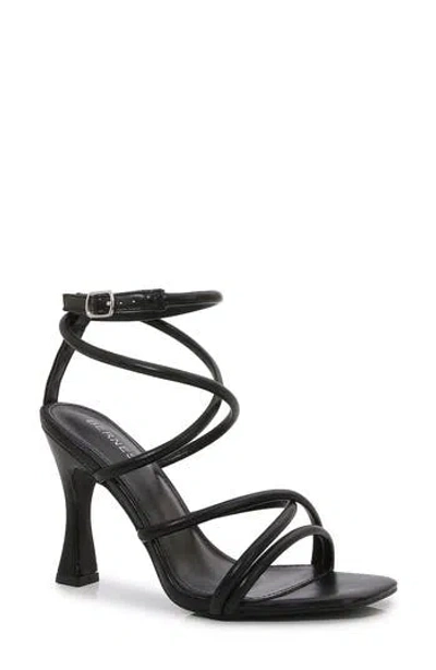 Berness Emile Ankle Wrap Stiletto Sandal In Black