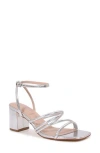 Berness Emmarie Tubular Strap Sandal In Silver