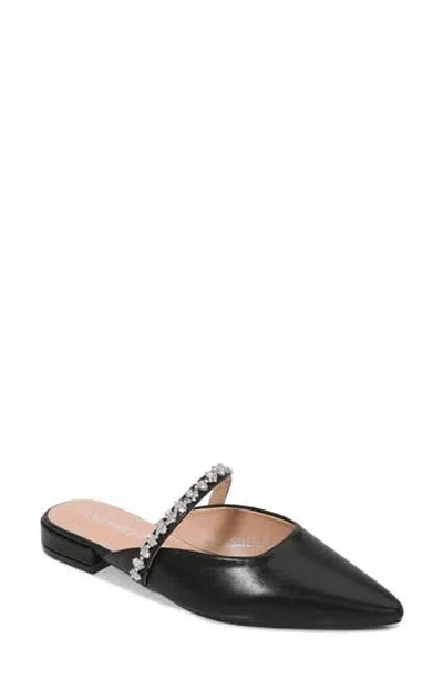 Berness Essence Rhinestone Pointed Toe Mule In Black
