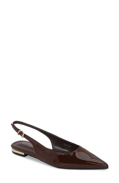 Berness Fabia Slingback Flat In Brown