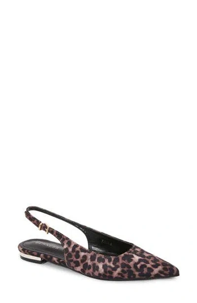 Berness Fabia Slingback Flat In Brown