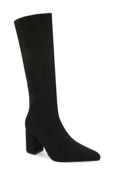Berness Faux Suede Knee High Boot In Black