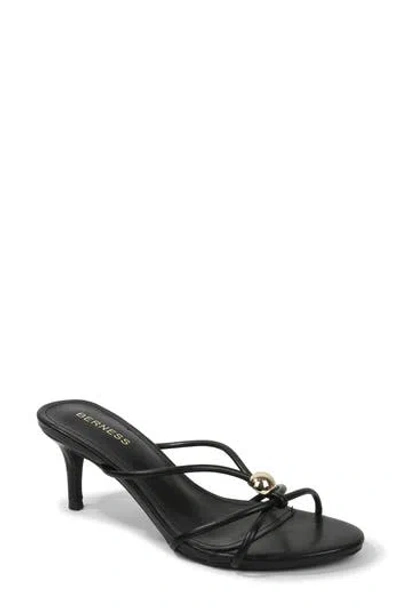 Berness Fifi Strappy Heeled Thong Sandal (women) In Black