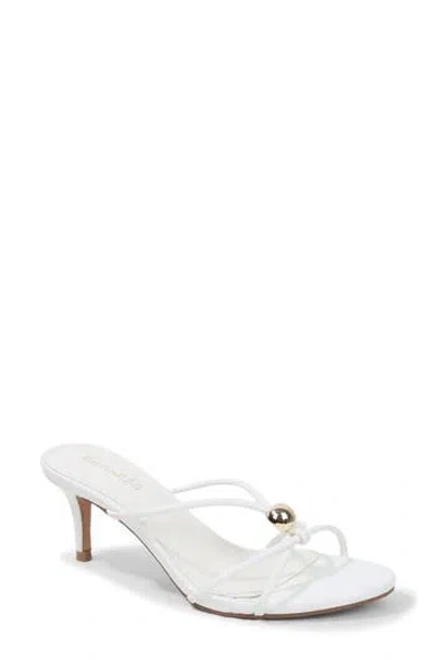 Berness Fifi Strappy Heeled Thong Sandal (women) In White